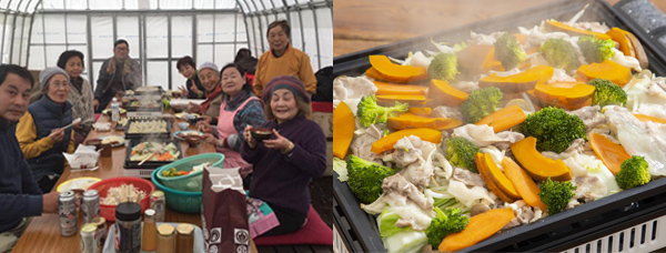 阿部農縁の畑でピクニック 乾杯プラン